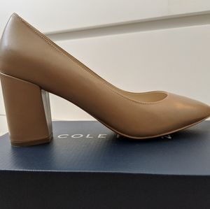 NWT Cole Haan Leather Karena Nude Pumps